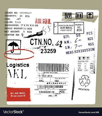 Cargo and freight signs vector image