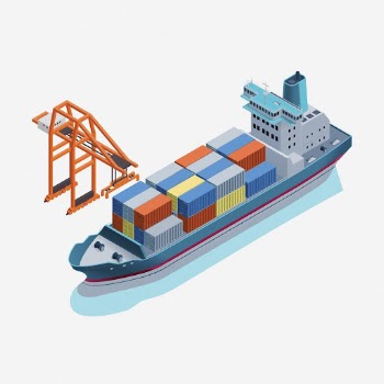 Cargo ship clipart illustration. Free | Free Photo - rawpixel