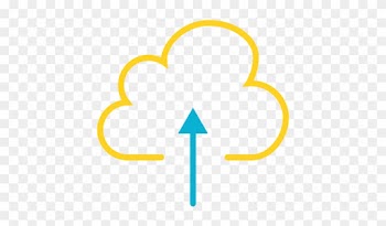 Caribbean Blue Cloud Upload Icon - Icono Nube