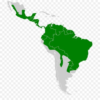 Caribbean South America United States of America French Guiana Isthmus of Panama - lilie map 
