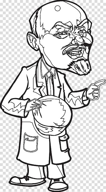 Caricature Line art , Ganesha Outline transparent background PNG clipart