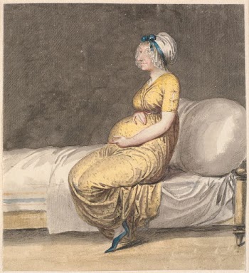 Caricature of a pregnant wife | Free Photo - rawpixel