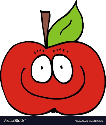 Caricature of Apple vector image