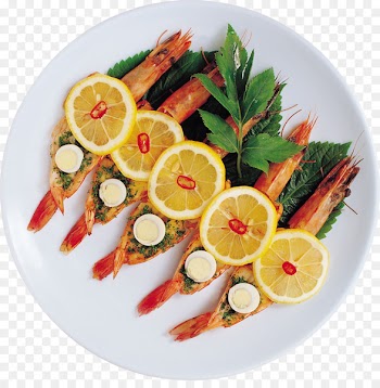 Caridea Seafood Dish Asian cuisine - shrimps 