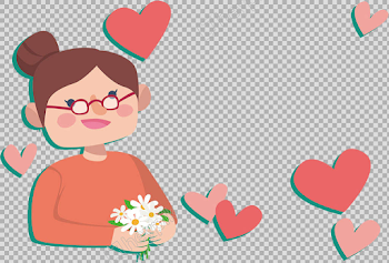 Caring Teacher S Day Teacher Free Png Transparent Layer Design ...