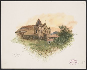 Carmel Mission, Monterey (1895) by Harlow, | Free Photo - rawpixel