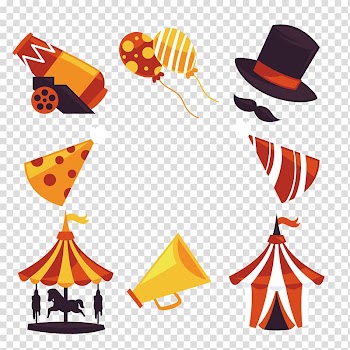 Carnival Amusement park , Colorful colorful carnival element transparent background PNG clipart