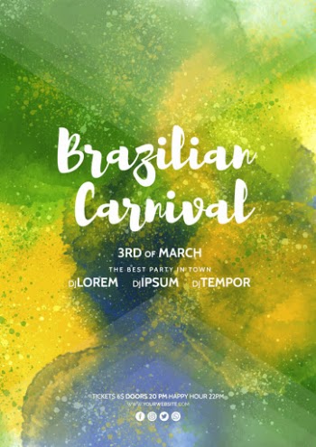 Carnival cover mockup Free Psd