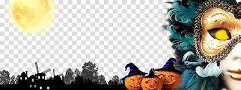 Carnival of Venice Graphic design Text Illustration, Creative Halloween transparent background PNG clipart