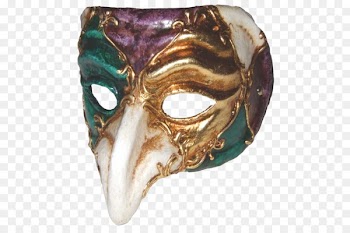 Carnival of Venice Mask Mardi Gras Masquerade ball Costume - Long nose mask 