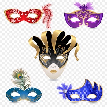 Carnival of Venice Mask Stock photography Masquerade ball - All kinds of feather masks 