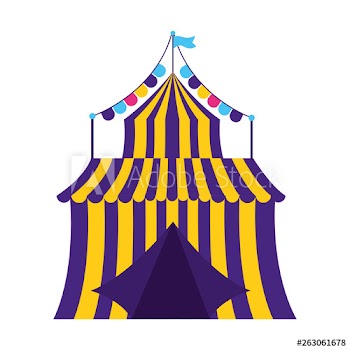 carnival tent circus garland