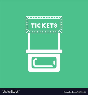 Carnival ticket booth vector image