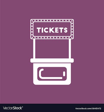 Carnival ticket booth vector image