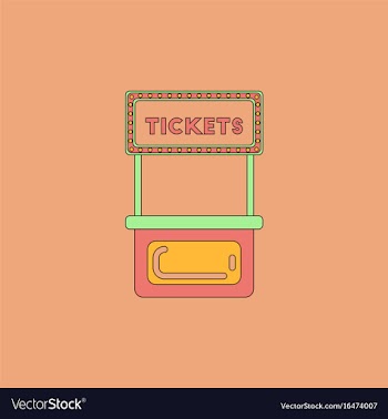 Carnival ticket booth vector image