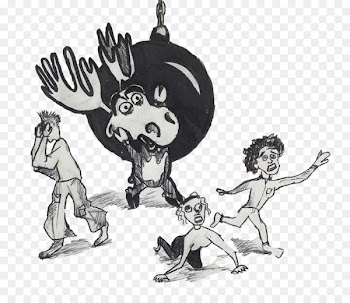 Carnivores Human behavior Sketch Illustration -  