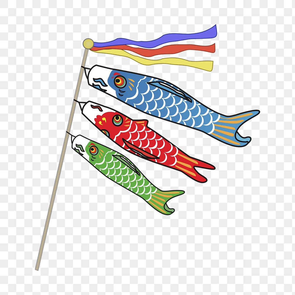 Carp streamers png sticker, Koinobori | Free PNG - rawpixel