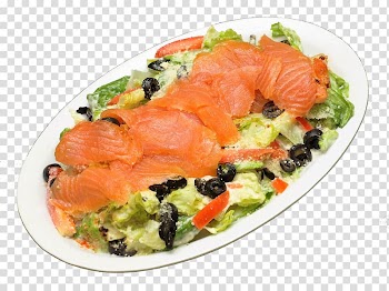 Carpaccio Smoked salmon Lox Food Dish, SALMON transparent background PNG clipart