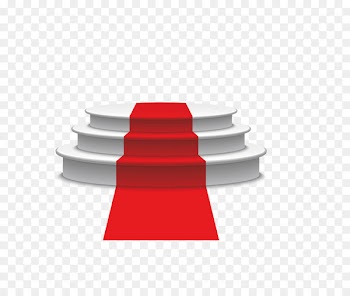 Carpet Podium - Vector red carpet high platform podium 