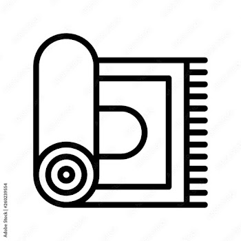 Carpet vector illustration, Ramadan related line icon