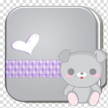 CarpetasAnimal, gray bear animated illustration transparent background PNG clipart