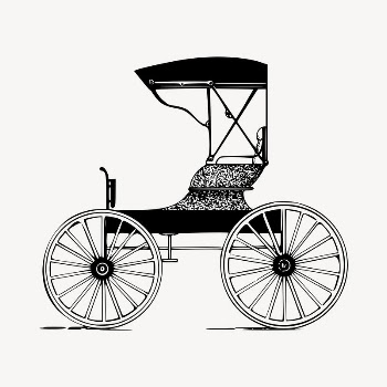 Carriage clipart, vintage hand drawn | Free Vector - rawpixel