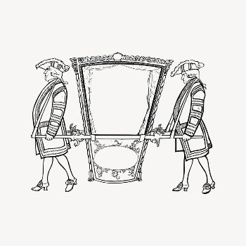 Carriage frame clipart, drawing illustration | Free Vector Illustration - rawpixel