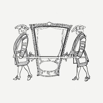 Carriage frame collage element, vintage | Free PSD Illustration - rawpixel