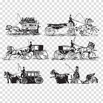 Carriage Horse-drawn vehicle, medieval carriage transparent background PNG clipart