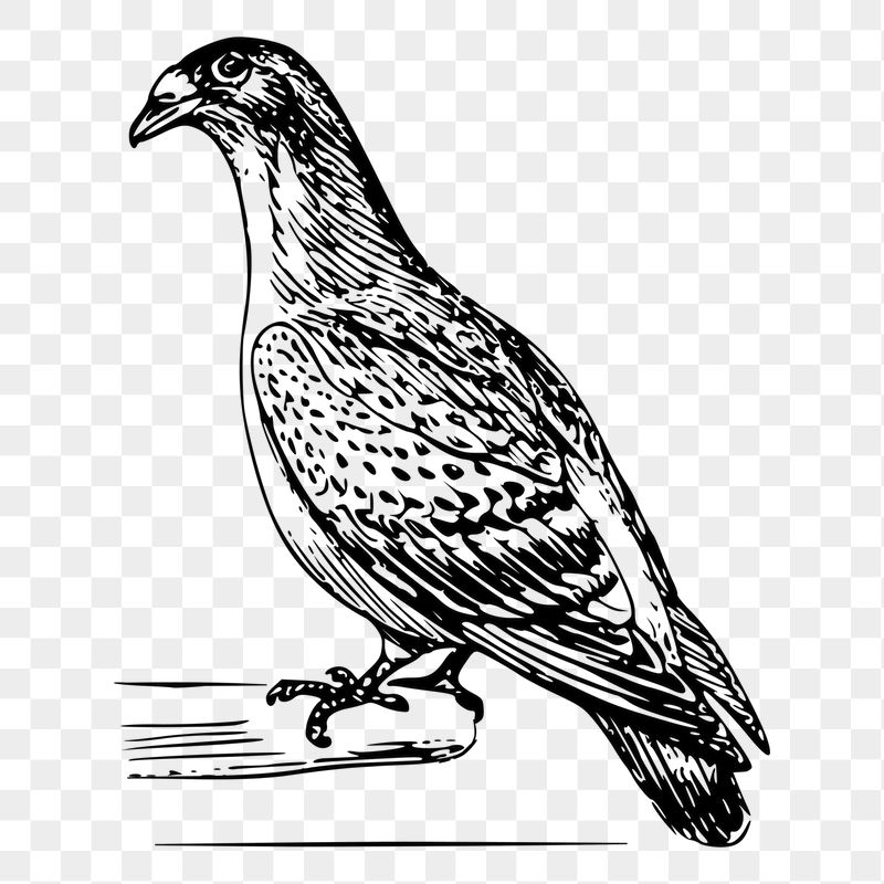 Carriage pigeon png bird sticker, | Free PNG - rawpixel