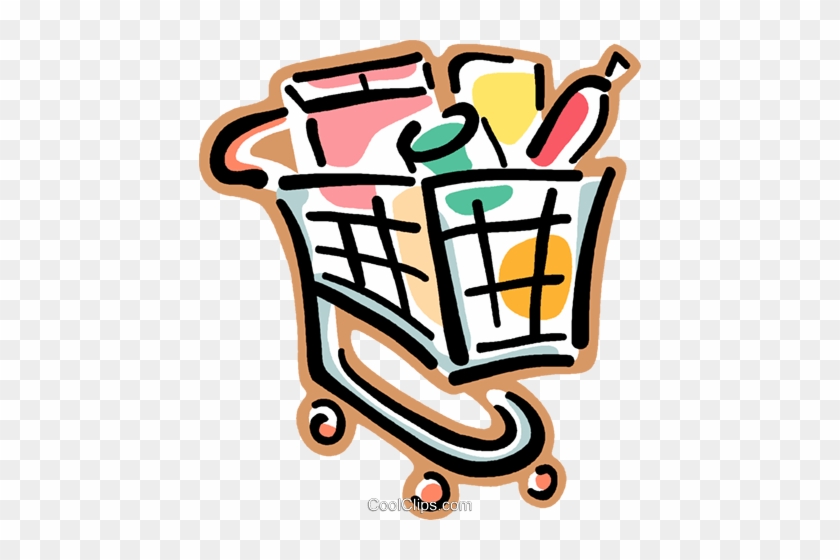 Carrinhos De Supermercado Livre De Direitos Vetores - Carrinho De Supermercado Png