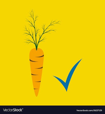 Carrot flat icon carrot icon on background veg vector image