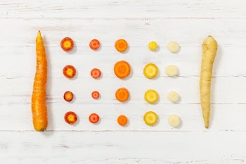 Carrot Gradient Flatlay