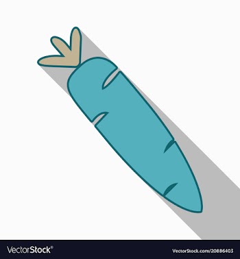 Carrot icon organic vector image