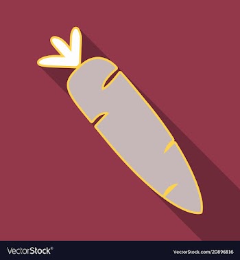 Carrot icon organic vector image