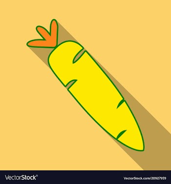 Carrot icon organic vector image