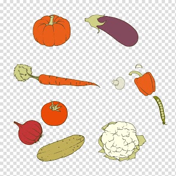 Carrot Vegetarian cuisine Vegetable Pumpkin, Fresh vegetables Figure transparent background PNG clipart