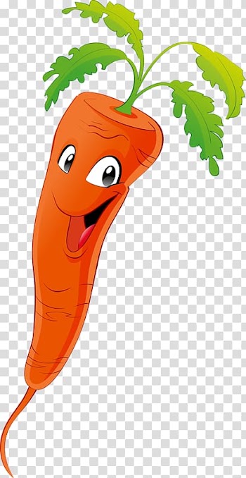 Carrots , Vegetable Cartoon Marrow , Fruits and vegetables, melons funny smiley transparent background PNG clipart