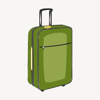 Carry on luggage clipart, illustration | Free Vector - rawpixel