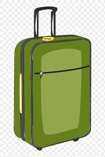 Carry on luggage png sticker, | Free PNG - rawpixel