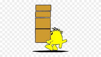 Carrying Boxes Clipart - Girl Carry Big Box Clipart