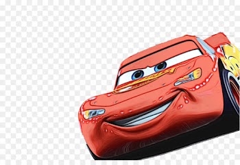 Cars 2, Lightning Mcqueen, Cars, Red, Orange PNG