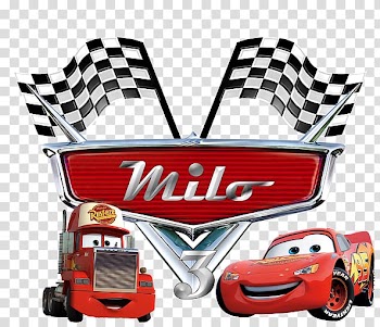 Cars Milo 3 , Lightning McQueen Mater Logo Cars Birthday, Cars 3 transparent background PNG clipart