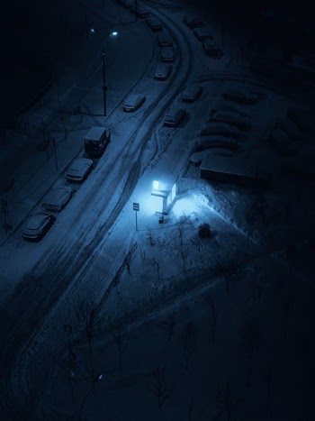 Cars on Road Covered with Snow · Free Stock Photo