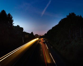 Cars on Road during Night