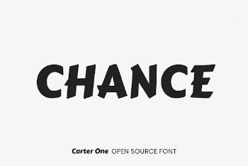 Carter One open source font | Free Font Add-on - rawpixel