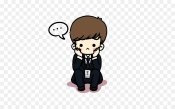 Cartoon 240-320 Wallpaper - Thinking man 