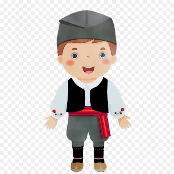 cartoon academic dress figurine toy