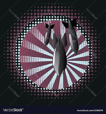 Cartoon air bomb vector image