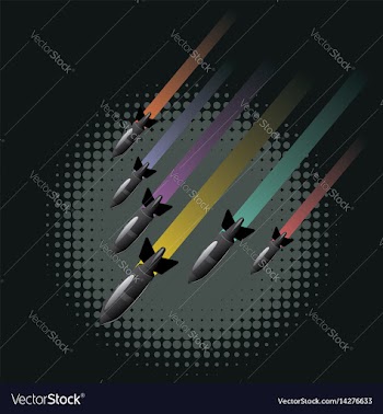 Cartoon air bomb vector image
